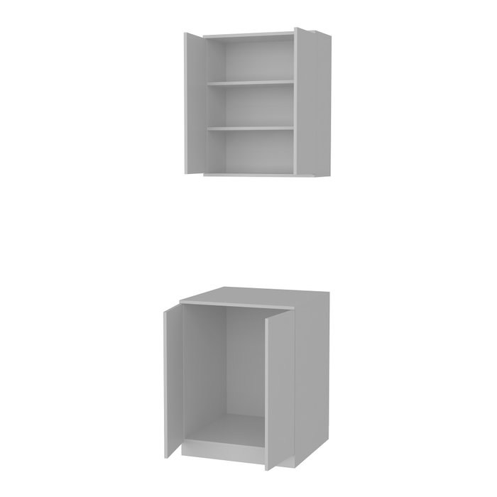 Hanah Home Armario de Baño Blanco con Almacenamiento, Tablero Melamina, 70x90x65cm
